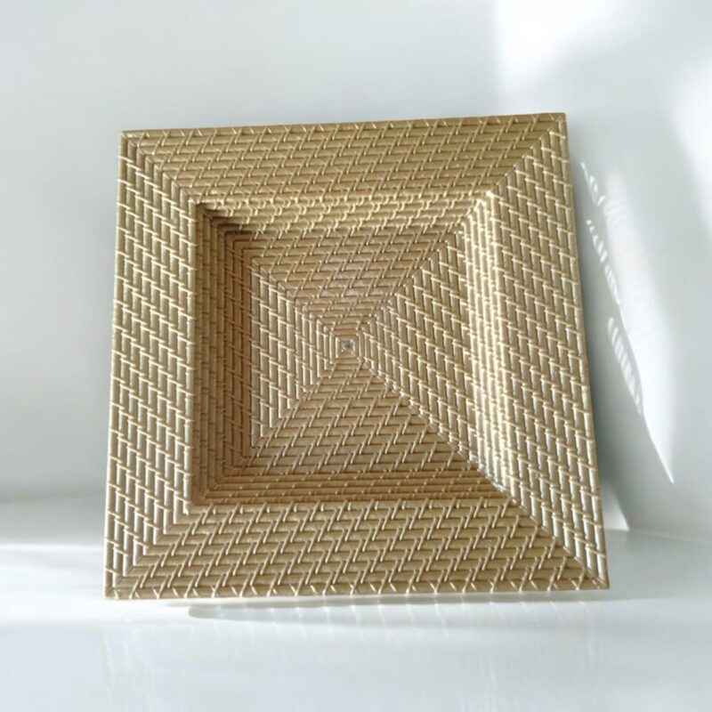 Plato Base BAMBÚ Dorado