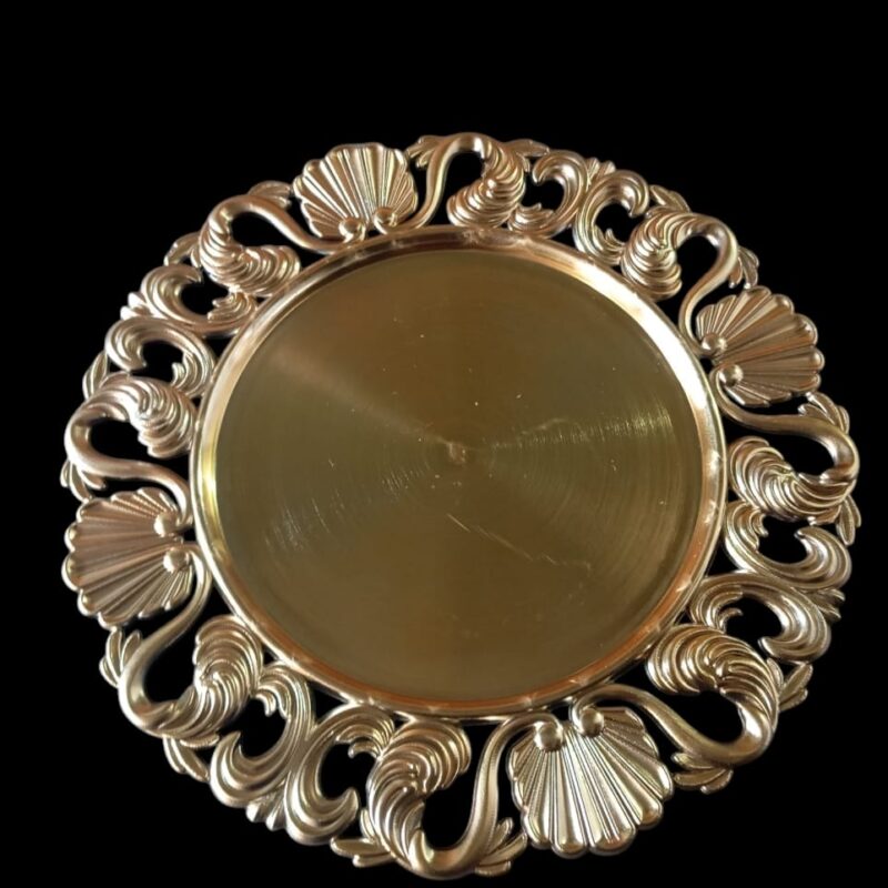 Plato Base Decorativo Redondo Gold